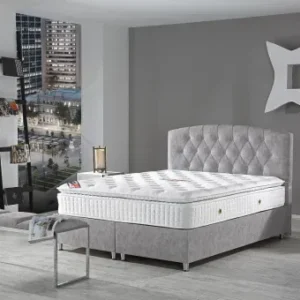 Madrid Box Spring Bed Grey