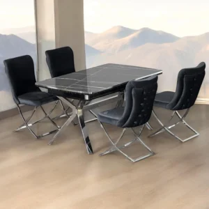 Carera in Black Dining Set – Modern Elegance for Your Home
