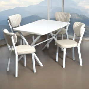Bade Elma Kitchen Table and 4 Chair Set
